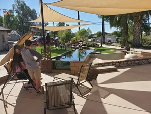 Window Koi pond construction-3